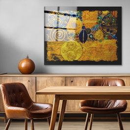 Wallity Pintura Decorativa de Vidrio Templado Multicolor 40 x 60 cm